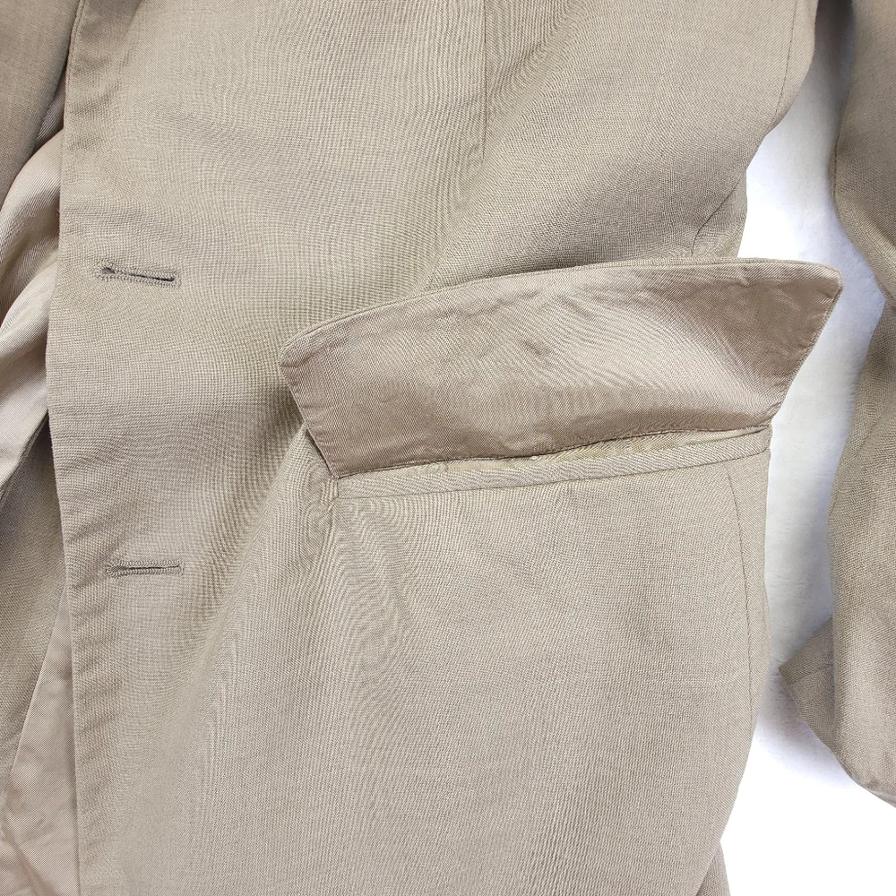 Brooks Brothers Brooksease Blazer Men's Size 43 Beige